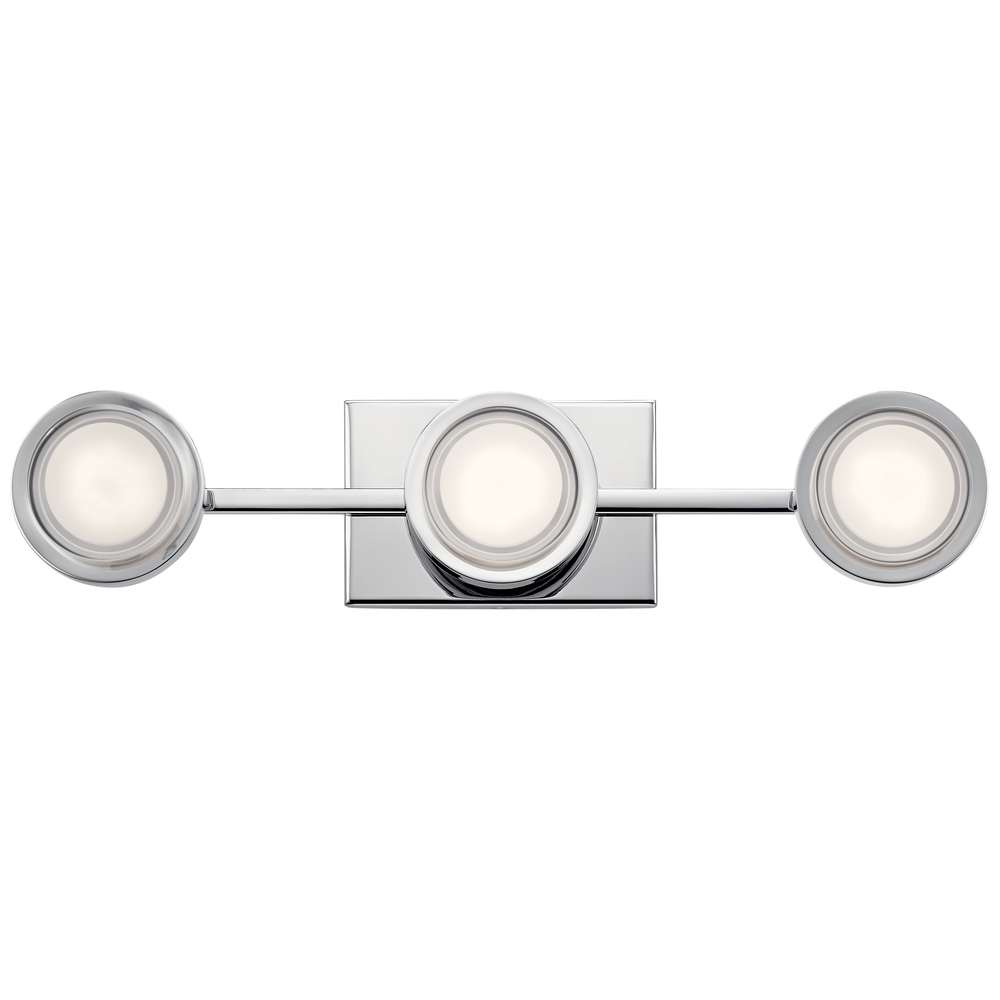 Harlaw 3000K LED 3 Light Vanity Light Chrome