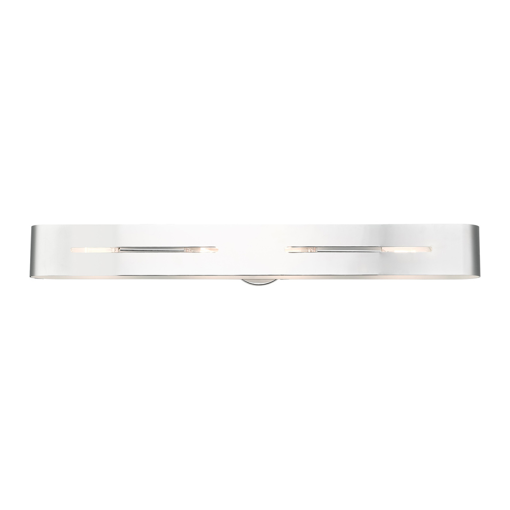 4 Lt Polished Chrome ADA Vanity Sconce