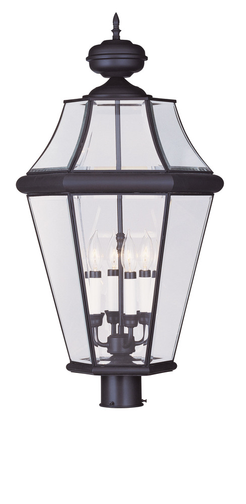 4 Light Bronze Outdoor Post Lantern