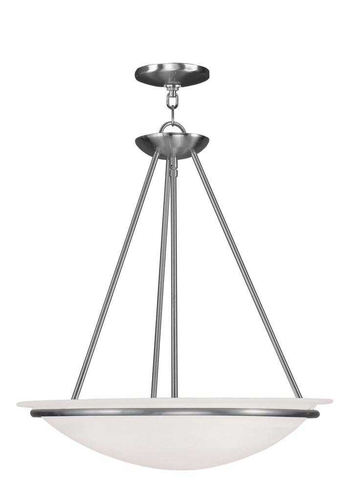 3 Light Brushed Nickel Pendant