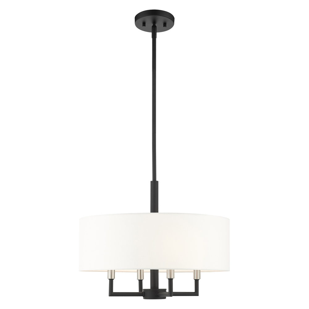 4 Lt Black Pendant Chandelier