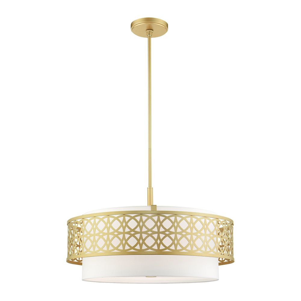 5 Lt Soft Gold Pendant Chandelier