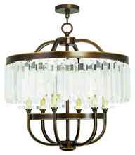 Livex Lighting 50546-64 - 6 Light Palacial Bronze Chandelier