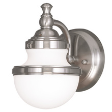 Livex Lighting 5711-91 - 1 Light BN Bath Light/Wall Sconce