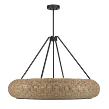 Savoy House 7-8301-6-89 - Gaia 6-Light Pendant in Matte Black by Breegan Jane