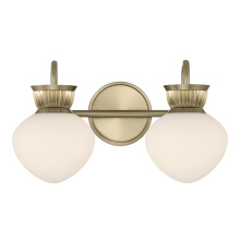 Savoy House 8-1028-2-127 - Melbourne 2-Light Bathroom Vanity Light in Noble Brass