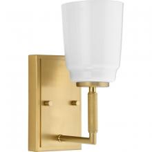 Progress P300503-191 - Spenser Collection One-Light Brushed Gold Industrial Vanity Light