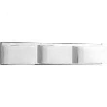 Progress P2144-1530K9 - Ace LED Collection Three-Light Polished Chrome Etched Glass Modern LED Bath Vanity Light