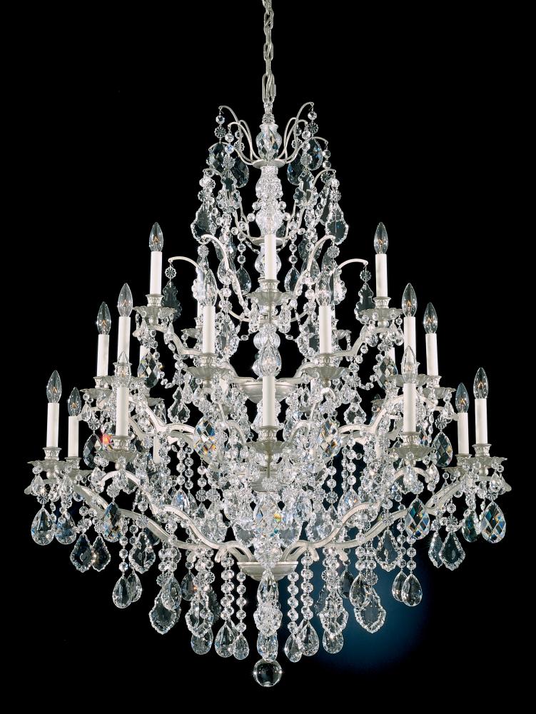 Bordeaux 25 Light 120V Chandelier in Etruscan Gold with Clear Heritage Handcut Crystal