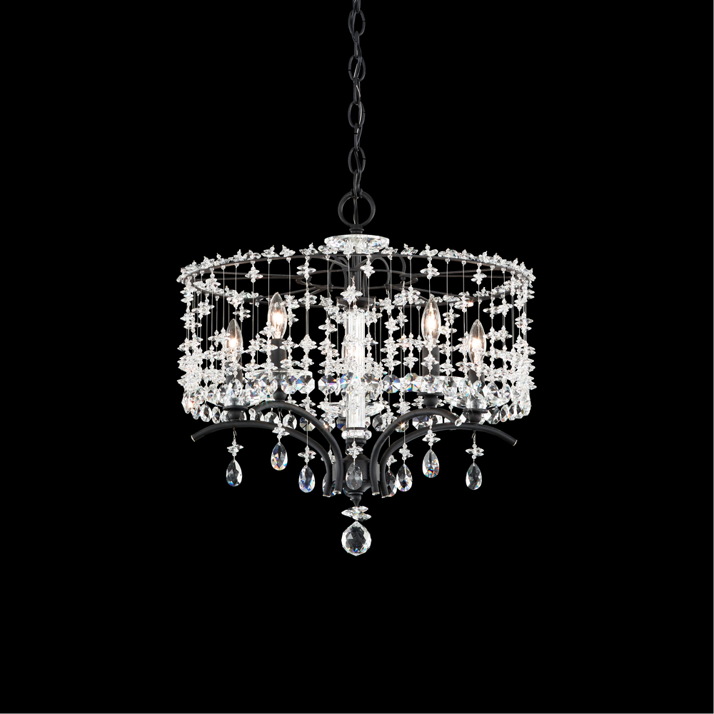 Bella Rose 5 Light 120V Chandelier in Heirloom Gold with Clear Radiance Crystal