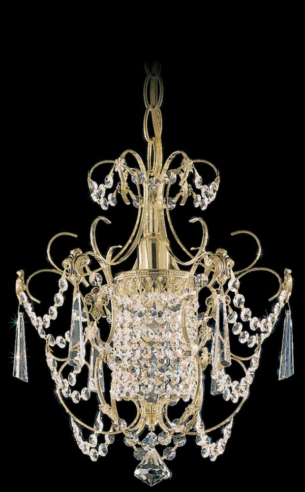 Century 1 Light 110V Mini Pendant in Aurelia with Clear Heritage Crystal