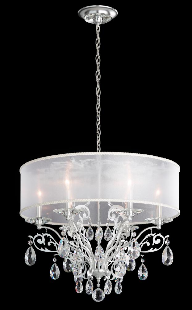 Filigrae 6 Lights 110V Chandelier in Heirloom Bronze with Clear Heritage Crystal