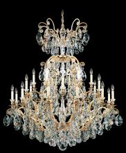 Schonbek 1870 3774-76S - Renaissance 25 Light 120V Chandelier in Heirloom Bronze with Clear Crystals from Swarovski