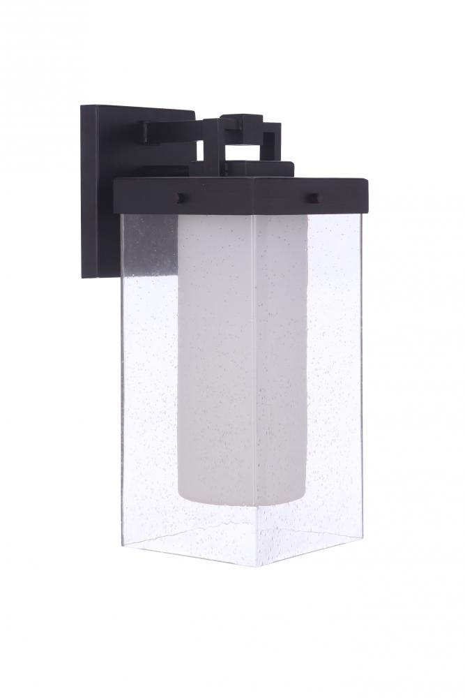 Hayner 1 Light Medium Outdoor Wall Lantern in Midnight