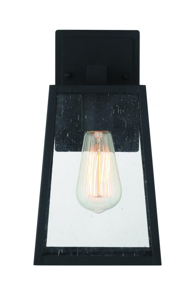 Dunn 1 Light Medium Outdoor Wall Lantern in Textured Black