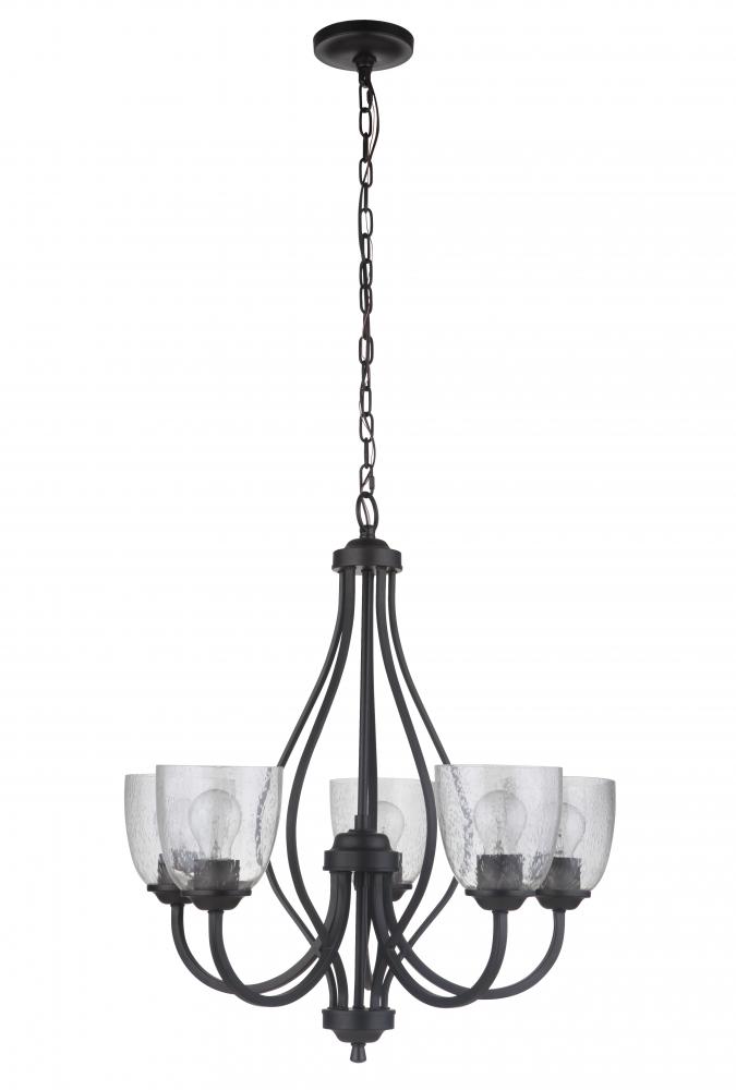 Serene 5 Light Chandelier in Espresso