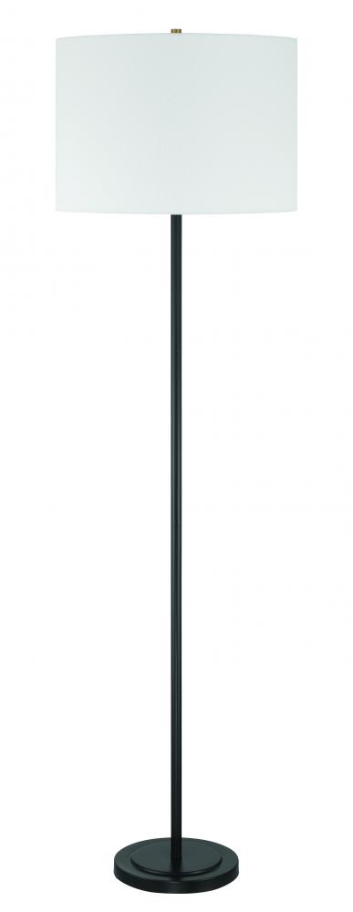 Jones 1 Light Floor Lamp in Flat Black