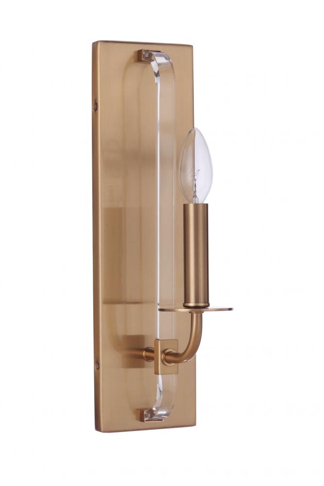 Graclyn 1 Light Sconce in Satin Brass