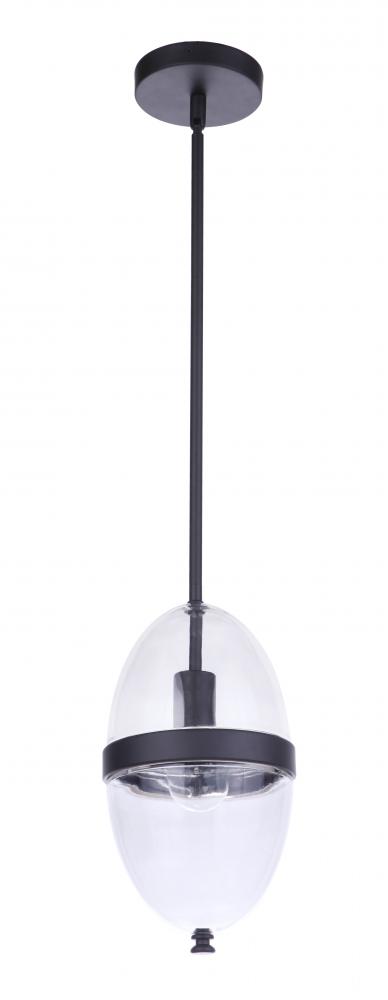 Sivo 1 Light Outdoor Pendant in Midnight