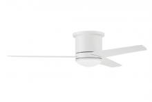 Craftmade CLE52W3 - Cole 52" 3-Blade Indoor/Outdoor (Damp) Ceiling Fan in White w/ White/Washed Oak Blades