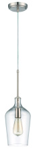 Craftmade P445BNK1 - 1 Light Pendant w/Clear Glass