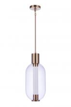 Craftmade P996SB-LED - Holmes 1 Light LED Pendant in Satin Brass