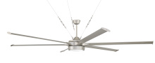 Craftmade PRT102PN6 - 102" Ceiling Fan w/Blades & LED Light Kit, Damp Rated