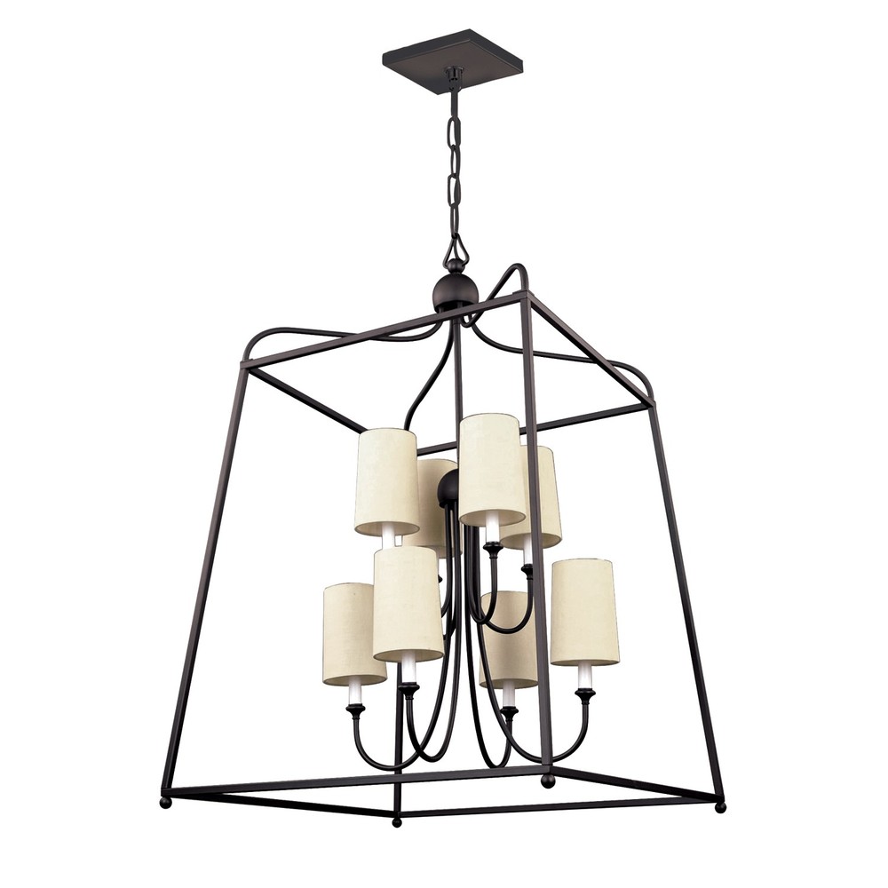 Libby Langdon for Crystorama Sylvan 8 Light Dark Bronze Chandelier