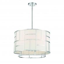 Crystorama DAN-406-PN - Libby Langdon for Crystorama Danielson 6 Light Polished Nickel Chandelier