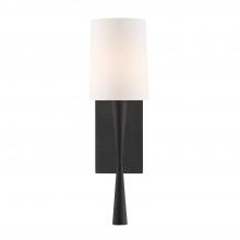 Crystorama TRE-221-BF - Trenton 5.5'' Black Forged Sconce