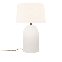 Justice Design Group CER-2565-BIS-WHTE - Tall Kava Portable w/ Fabric Shade