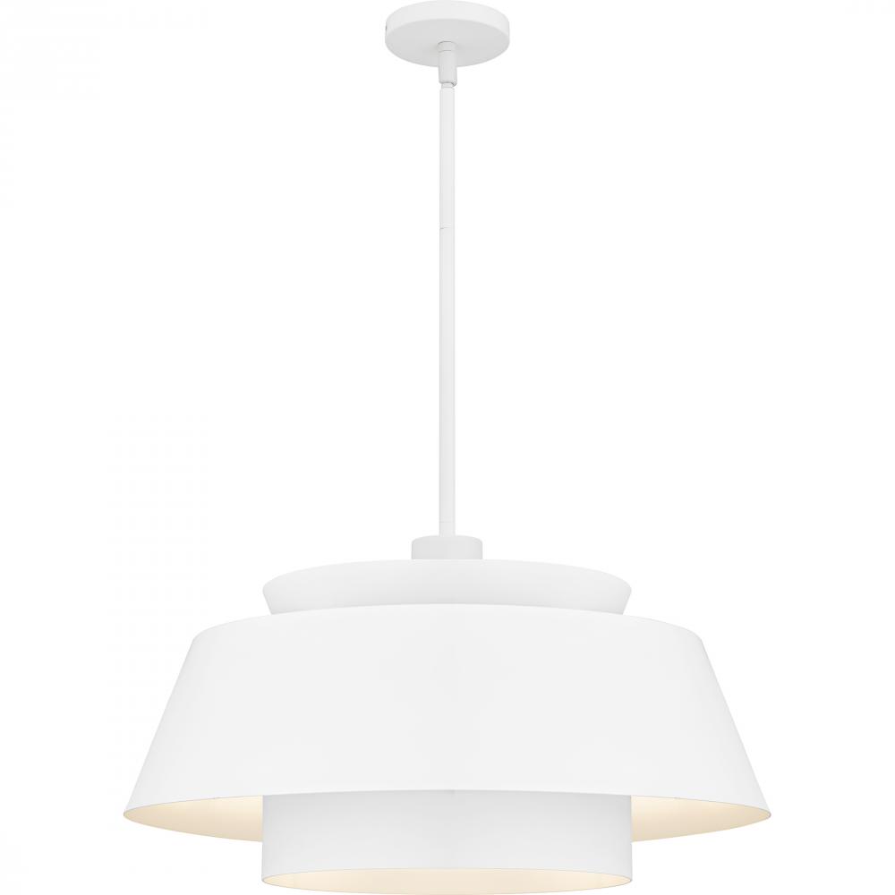 Lumi 3-Light Matte White Pendant