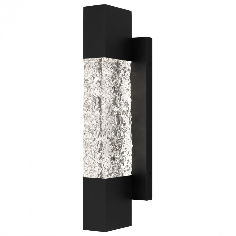 Solace Matte Black Outdoor Wall Lantern