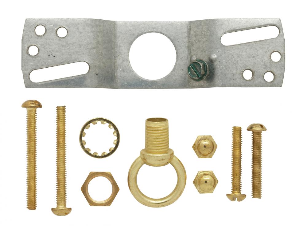 1" Loop Parts Bag; Brass Finish