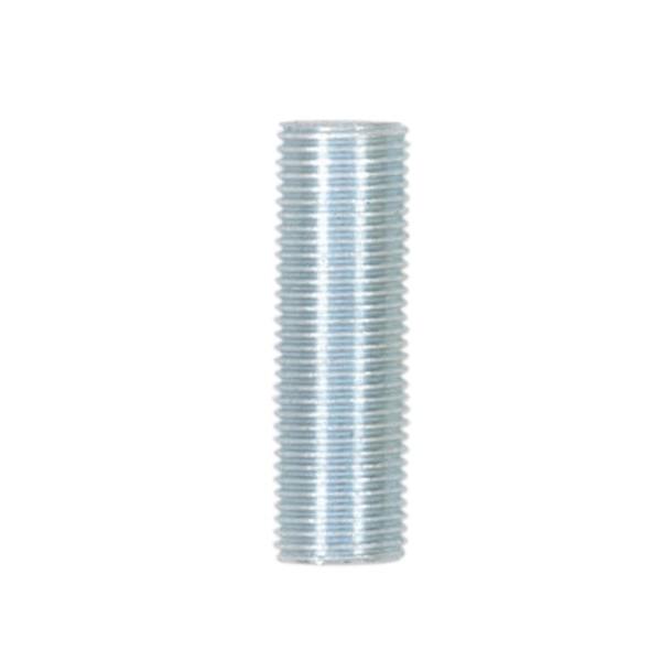 1/8 IP Steel Nipple; Zinc Plated; 1" Length; 3/8" Wide