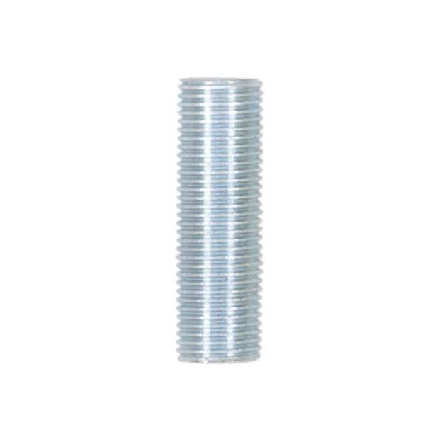 1/8 IP Steel Nipple; Zinc Plated; 1-7/8" Length; 3/8" Wide