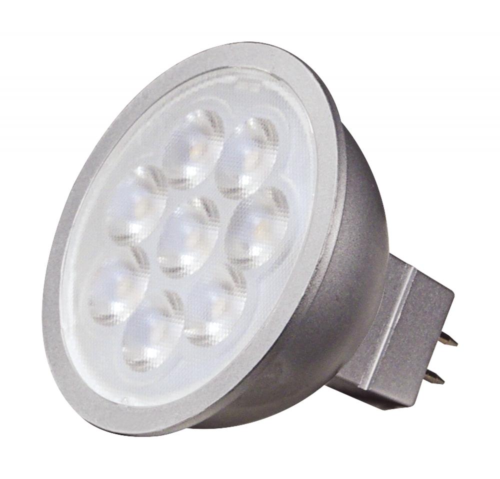 6.5 Watt; MR16 LED; 2700K; GU5.3 base; 25 deg. Beam Angle; 12 Volt