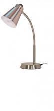Satco Products Inc. 60/830 - Large Gooseneck Desk Lamp - 1 Light - Brushed Nickel
