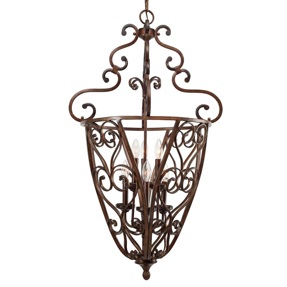 2 Tier - 6 Light Caged Foyer