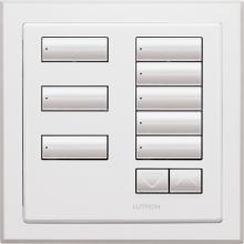 Lutron Electronics QSWE-8BRLI-AW - QSWE-WALLSTN 8BRL INS AW