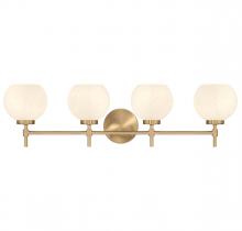 Lighting One US V6-L8-9621-4-322 - Hannah 4-Light Bathroom Vanity Light in Warm Brass