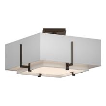  126507-SKT-05-SF1205-SJ1605 - Exos Square Small Double Shade Semi-Flush