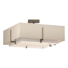  126510-SKT-84-SF1605-SA2012 - Exos Square Double Shade Semi-Flush