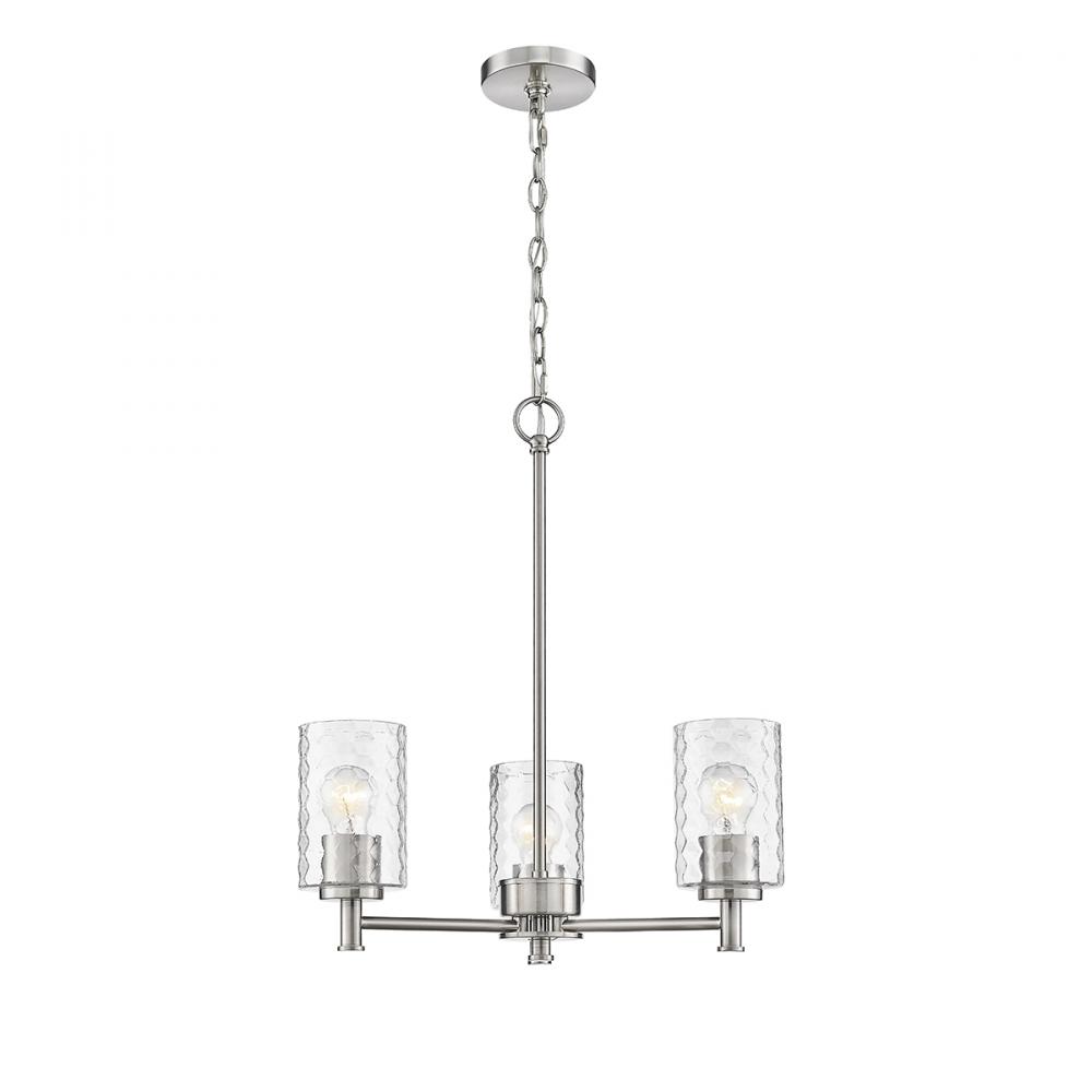 Ashli 3-Light Chandelier Ceiling Light Brushed Nickel