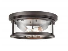 Millennium 4442-PBZ - Bresley 2-Light Outdoor Flush Mount Powder Coated Bronze