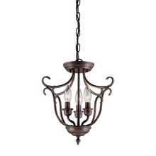 Millennium 1323-RBZ - Fulton 3-Light Pendant light Rubbed Bronze