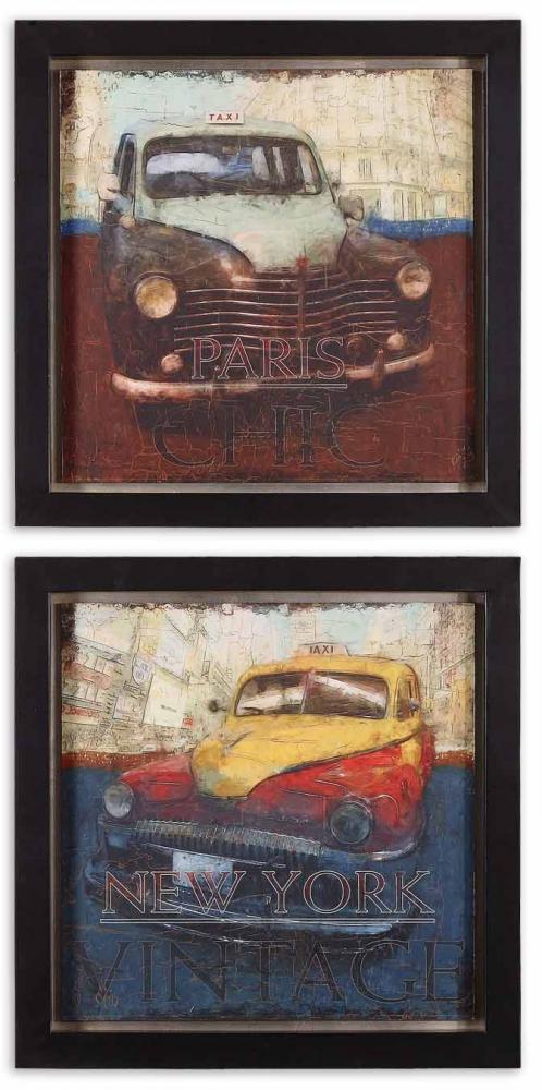 Vintage Chic Framed Art Set/2