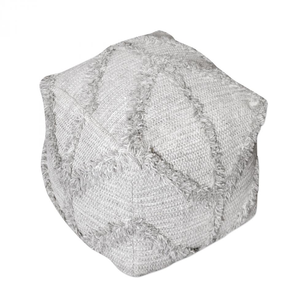 Olfen Gray Pouf