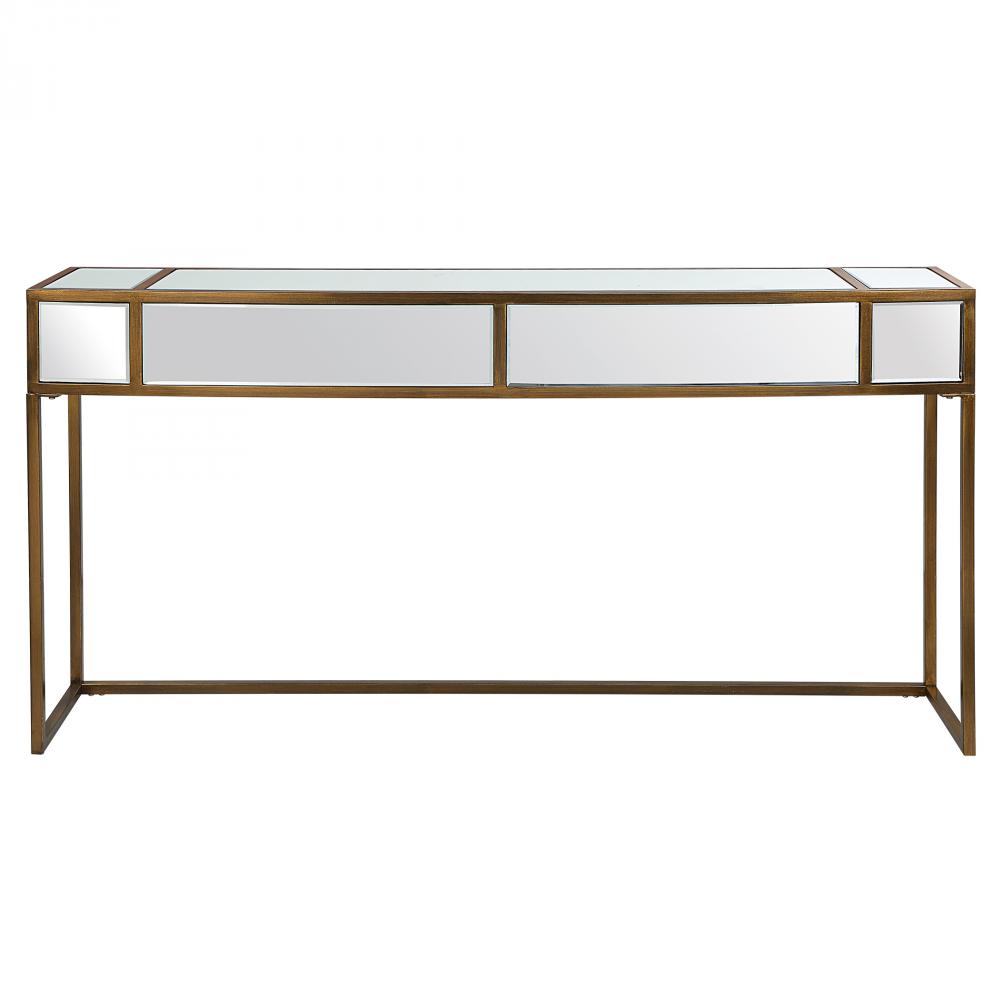 Uttermost Reflect Mirrored Console Table