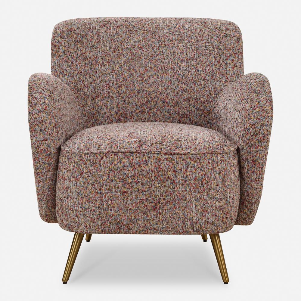 Uttermost Gemstone Confetti Toned Accent Chair